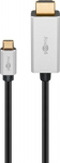 Wentronic Goobay 60174 - 2 m - USB Typ-C - HDMI - Male - Male - Straight