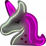 Neon Beline Light Unicorn
