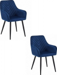 Leobert NANA chair - velvet garnet / black legs x 2