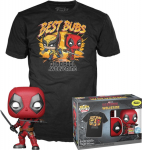 Funko Pop! & Tees (Adult): Deadpool & Wolverine - Deadpool & Wolverine Best Bubs Bobble-Head Vinyl Figure and T-Shirt (L)