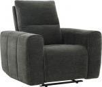 Recliner armchair MATIAS with electric mechanism, grey