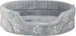 Trixie Jimmy Soft, den, For a dog/Cat, soft plush, oval, jasnoszare, 65 x 55 cm