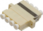 AFLHYPER LC QUADPLEX (x4) Adapter BEIGE (SC Dplx FootPrint) METAL CLIP with Flange