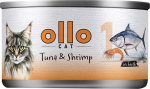 OLLO Cat nr 1 Tuna & Shrimp in broth - wet cat food - 70g