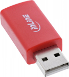 InLine InLine&reg; USB-Datenblocker, Adapter USB-A Stecker an USB-A Buchse, 5 V, 1.5 A