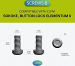Cedrus CIVIVI Titanium Clip 50x5.72 mm + 2 screw sets