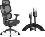 Office chair SENSE7 Nobu Graphite + kabel usb