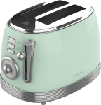 Cecotec Toaster | Toast&Taste 800 Vintage | Power 850 W | Number of slots 2 | Housing material Stainless steel | Light Green