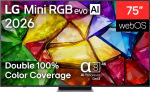 LG 75MRGB87B3B 75" (189 cm) 4K Mini RGB evo Smart TV | LG