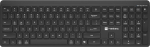 Natec Genesis Keyboard Tang US Wireless BT + 2.4GHz Silent Slim Black