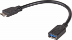 Adapter USB Akyga microUSB 3.0 - USB Czarny (AK-AD-30)