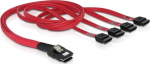 DeLOCK Mini SAS 36pin (SFF8087) -> 4 x SATA - cable, 50cm