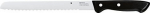 WMF Classic Line Bread Knife with Serrated Edge, 34 cm, special blade steel, plastic handle, edge 21 cm