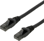 DELTACO | High Flex | Cat 6 | U/UTP | Low smoke/halogen | Flexibel | Svart | 1m