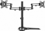 CUC Exertis Connect exertis Connect Aufstellung - f&uuml;r 2 LCD-Displays - Aluminium - Schwarz - screen size: 43.2-81.3 cm (17"-32")