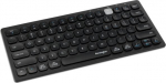 Ken Kensington Multi-Device Dual Wireless Compact Keyboard - Keyboard - wireless - 2.4 GHz, Bluetooth 3.0, Bluetooth 5.0 - all over the north - svart
