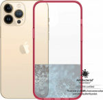 Kaitse&uuml;mbris ClearCaseColor, Apple iPhone 13 Pro Max, klaasist tagak&uuml;ljega, punane / l&auml;bipaistev, PanzerGlass