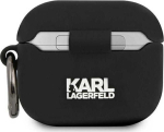 Karl Lagerfeld "KLACA3SILRSGBK Rue St Guillaume Case AirPods 3" Black