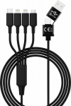 smrter Hydra ELITE 6in1 Nylon-Ladekabel Typ Lightning, black retail