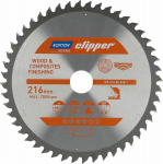Norton Clipper NORTON CIRCULAR SAW 216mm x 30mm x 48z WOOD I COMPOSITES ATB Neg (2.6 / 1.6) N70184608099