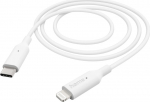 USB-kaabel USB-C -> Lightning Hama 1m valge, Power Delivery 3A