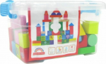 Tupiko Wooden colorful blocks - small container 53el. (TUPI0374)