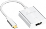 MediaRange USB Type-C 3.1 auf HDMI converter, silver