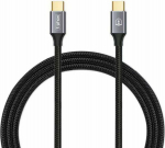 Kabel USB T-Phox USB-C - USB-C 1 m Czarny (TPRZ008319)
