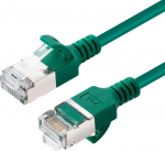 MicroConnect CAT6A U-FTP Slim, LSZH, 10m, Network Cable, Green