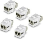 TRENDnet LC-Duplex Fiber optic Keystone coupler 5er-Pack