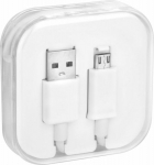 Kabel USB Partner Tele.com USB-A - microUSB 1 m White
