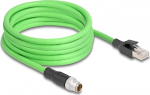 Delock Netzwerkkabel - 8-pole M12 (M) zu RJ-45 (M)