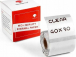 Phomemo Papier Przylepny Naklejki 40x30mm Transparent Phomemo M110 M120 M200 M220 M221 / XP-TT4030-230