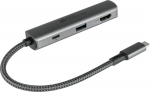 Alcasa Good Connections USB-C-Hub (3-Port) anthracite