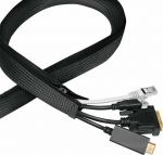 LogiLink umbilical cord 0.5 mm m. zipper 5 m schwarz