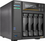 Asustor LOCKERSTOR File Server 4 Gen3 AS6804T 4-bay, AMD Ryzen V3C14 Four cores 2.3GHz, 16G ECC DDR5, 4x M.2 PCIe (NVMe), 2x 10 GbE, 2x 5 GbE
