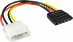 InLine Molex - SATA, 0.15m, Multicoloured (29670)