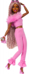Mattel Barbie Fashionistas: Deluxe Style - Doll with Pink Braids and Dark Skin (HYV28)