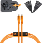Tether Tools LeverLock&Cable Kit Optima 10G straight orange 4.6m