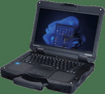 Panasonic TOUGHBOOK 40 mk2, 35.5cm (14"), Full HD, QWERTZ (DE), USB, USB-C, BT (5.1), Ethernet, Wi-Fi, 4G, SSD, Win. 11 Pro, black - Notebook, fully rugged, screen size: 35.5 cm (14"), Touchscreen, capacitive, resolution: 1920x1080 pixels, keypad (QW ...