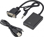 RoGer Adapter to Transfer VGA to HDMI (+Audio)