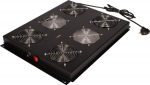ROLINE Rack - L&uuml;fter Kit - with 4 fans - Roof - Jet Black, RAL 9005 - 48.3 cm (19")