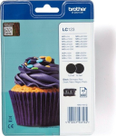Brother LC123BK - 2er-Pack - Hohe Ergiebigkeit