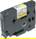Brother P-Touch Tape Black, Black On Yellow 18mm