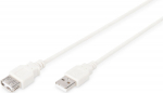 DIGITUS USB 2.0 Extension cable type A - A St/Bu 1.8m,beige