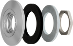 Axis F8212 TRIM RING 10PCS, F8212, Housing, Silver, AXIS