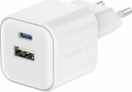 Swissten Travel Charger GaN USB-C 20W PD / USB-A 18W QC