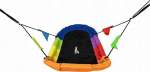 LEAN Sport Rectangular Colorful Stork's Nest Garden Swing 167 x 75cm