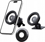 SPIGEN MFT13 MAGNETIC MAGSAFE DASHBOARD & VENT CAR MOUNT BLACK