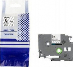 Tape BROTHER TZe-111 6mm x 8m black on clear replacement